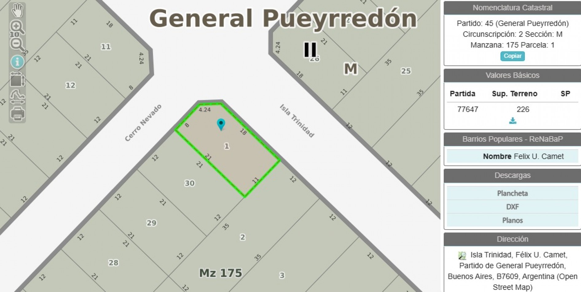 LOTE EN VENTA .BARRIO FELIX U CAMET