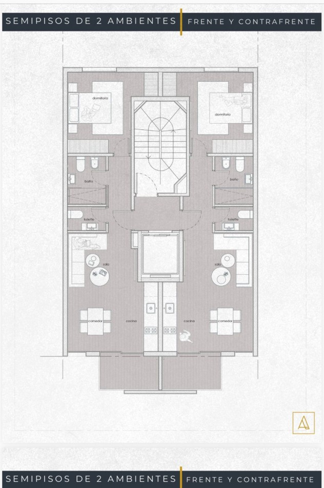 DEPARTAMENTO DOS AMBIENTES EN POZO. LA PERLA