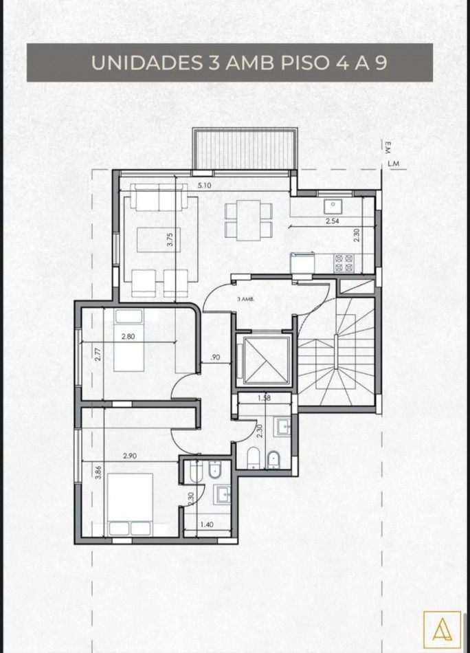 DEPARTAMENTOS 3 AMBIENTES EN POZO. LA PERLA