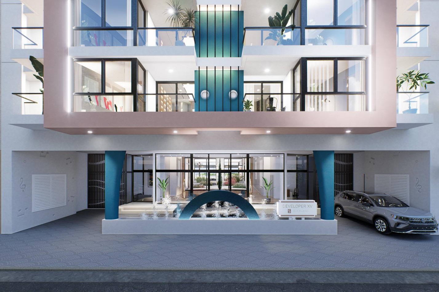 DEPARTAMENTO DOS AMBIENTES AL FRENTE CON COCHERA EDIFICIO DEVELOPER XV SYMPHONY