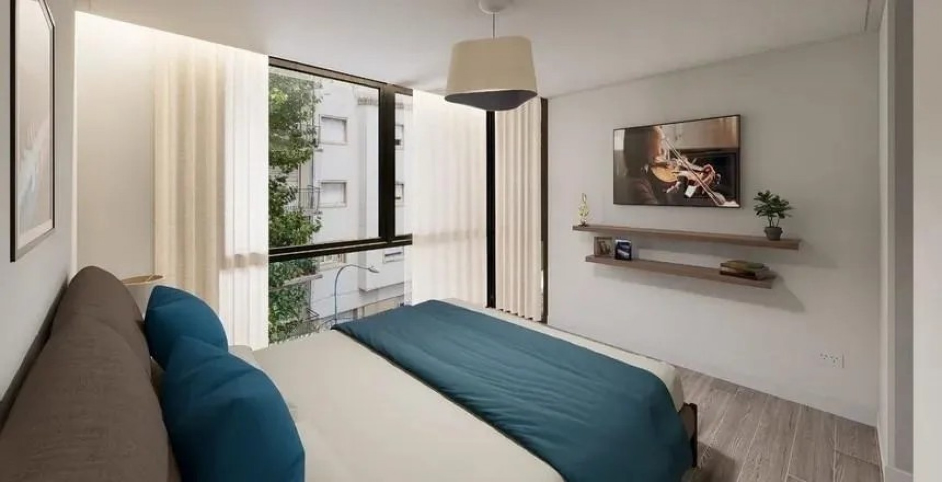 DEPARTAMENTO DOS AMBIENTES AL FRENTE CON COCHERA EDIFICIO DEVELOPER XV SYMPHONY