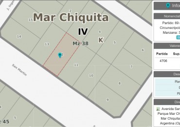 LOTE EN MAR CHIQUITA 